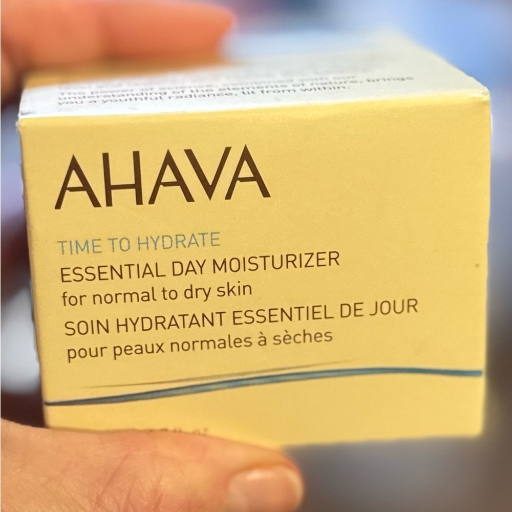 AHAVA Time to Hydrate Essential Day Moisturizer - Yellow Box